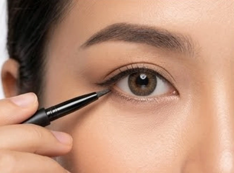 Kỹ thuật trang điểm khéo léo kết hợp kính áp tròng giúp đôi mắt to tròn, che bớt phần hở trắng