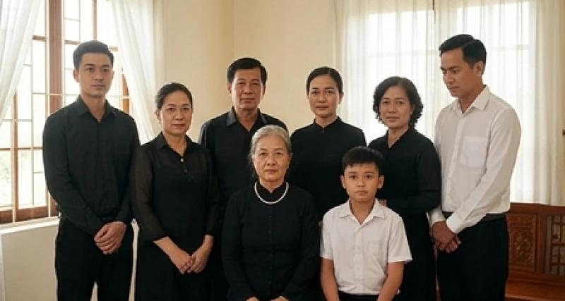Văn khấn giỗ đầu: Bài cúng chuẩn nghi thức & bảng tra danh xưng 2 Các thành viên trong gia đình mặc trang phục tối màu chỉnh tề khi tham gia lễ giỗ đầu