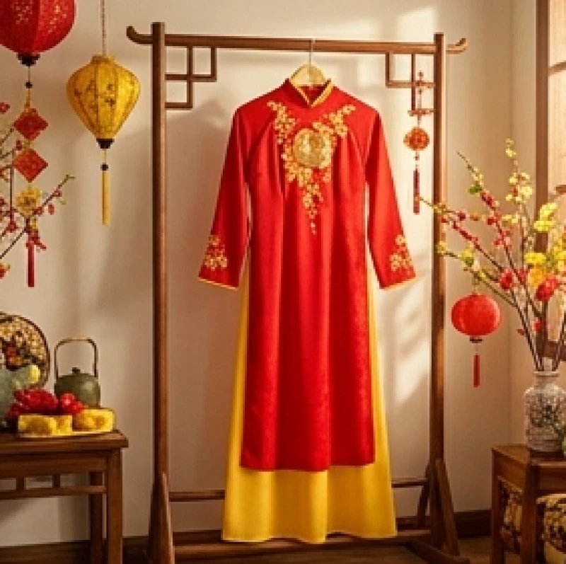 Tuổi Dần kiêng gì trong ngày Tết: chuẩn xác theo nạp âm 6 Trang phục áo dài truyền thống với những gam màu rực rỡ mang lại may mắn cho tuổi Dần