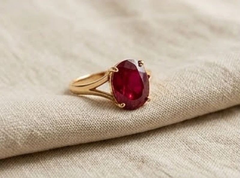 Trang sức đính đá Ruby đỏ tự nhiên rực rỡ tương hợp hoàn hảo với nạp âm Thiên Thượng Hỏa của người tuổi Mậu Ngọ