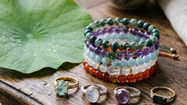 các mẫu vòng tay và nhẫn đá quý tự nhiên trong bộ sưu tập trang sức phong thủy cho tuổi sửu