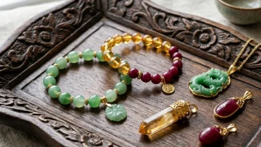 Các mẫu trang sức phong thủy cho tuổi thìn được chế tác từ đá quý tự nhiên