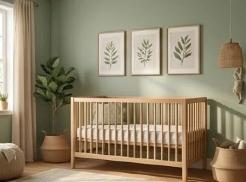 Tuổi Mão hợp sinh con tuổi gì: Ma trận tra cứu cho mọi can chi 10 Phòng ngủ em bé được trang trí với tông màu xanh lá cây mát mắt giúp cân bằng năng lượng phong thủy.