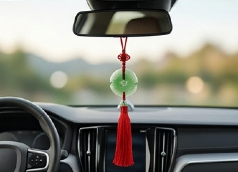 Biển số xe hợp tuổi Thân: Tra cứu 5 nạp âm và phép chia 80 9 Khánh ngọc treo gương chiếu hậu có tua rua đỏ giúp cân bằng ngũ hành cho không gian xe