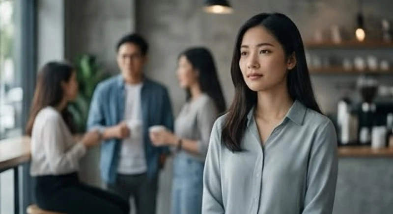 Mơ thấy bị đánh ghen là điềm gì: Giải mã bối cảnh & cách hóa giải 4 Cô gái điềm tĩnh từ chối tham gia vào cuộc trò chuyện ồn ào của đám đông xung quanh