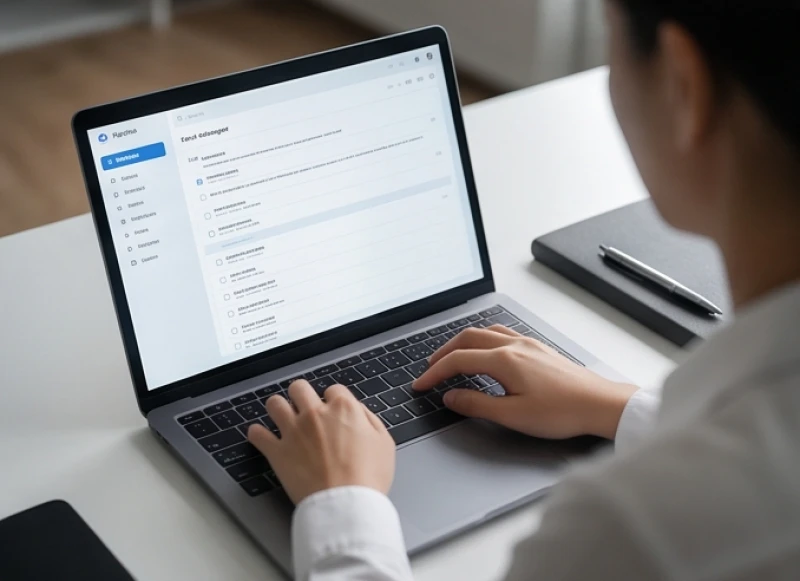 Màn hình hiển thị cửa sổ soạn thảo email và ứng dụng quản lý công việc chung nhằm lưu vết rõ ràng các thỏa thuận