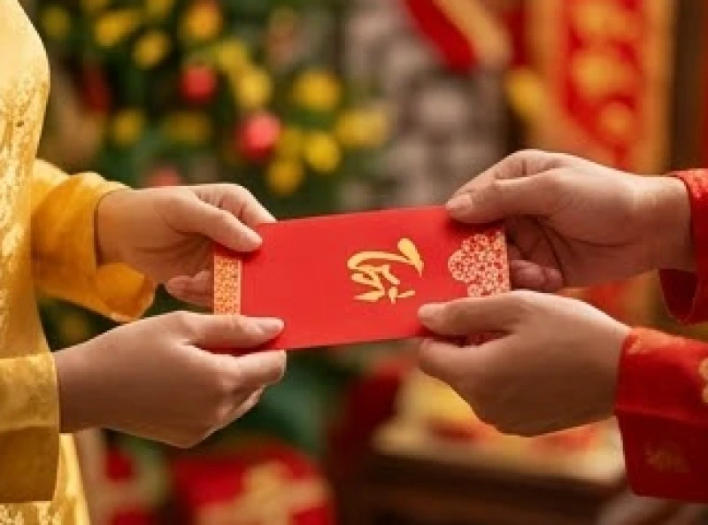 Gia chủ tuổi Mão chọn người xông đất năm 2027: theo từng nạp âm 10 Gia chủ và khách xông nhà tươi cười trao nhau phong bao lì xì đỏ thắm bằng cả hai tay