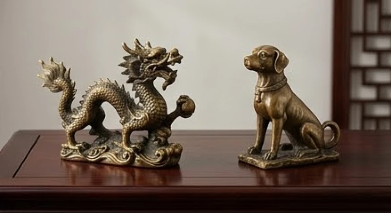 Hình tượng rồng và chó trong phong thủy đại diện cho sự xung khắc giữa địa chi Thìn và Tuất