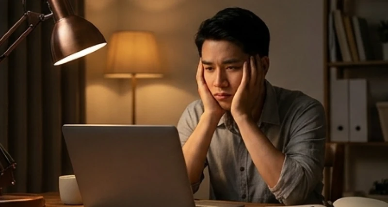 Hình Thái Tuế là gì: Phân loại chuẩn và bài cúng giải hạn tại nhà 4 Chàng trai trẻ tỏ ra mệt mỏi và suy tư trước màn hình máy tính chốn công sở