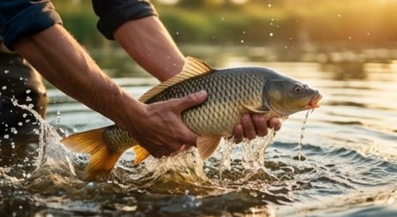 Đôi bàn tay đang vươn ra tóm lấy con cá to dưới ao thể hiện khả năng chủ động chớp lấy những cơ hội mong manh nhất