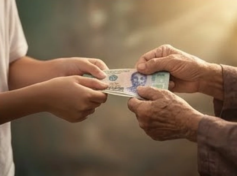 Đích thân trao tiền cho cha mẹ với nụ cười tự hào chứng minh bạn đã sẵn sàng gánh vác trách nhiệm gia đình