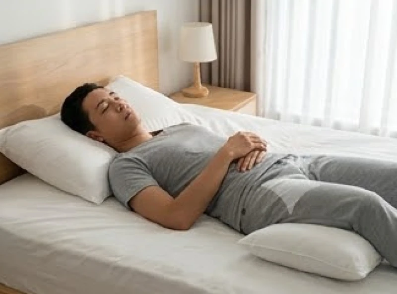 Nằm ngửa kết hợp gối kê phù hợp là tư thế ngủ chuẩn y khoa giúp phục hồi cấu trúc cột sống và bả vai