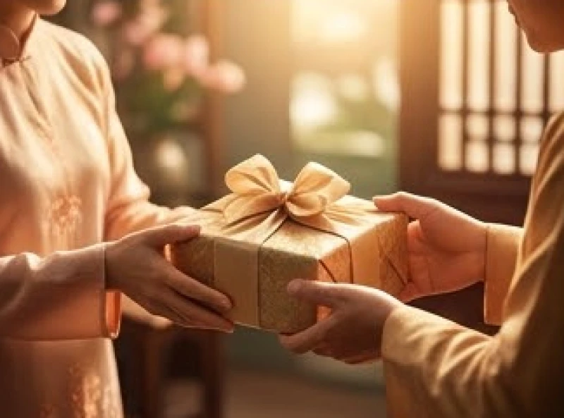 Đôi bàn tay trao những phần quà nhỏ thể hiện hành động thiện nguyện tích cực