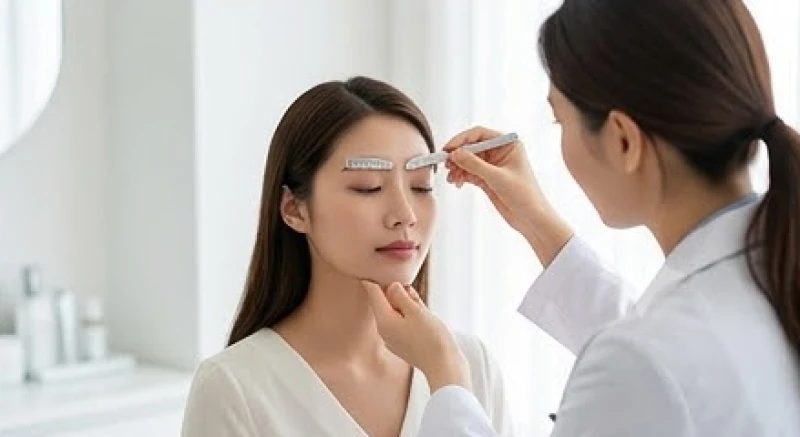 Tướng mắt một mí: Luận giải vận mệnh và cách phân biệt mắt lươn 8 Bác sĩ thẩm mỹ đang tư vấn định hình nếp mí mới cho khách hàng nữ tại phòng khám