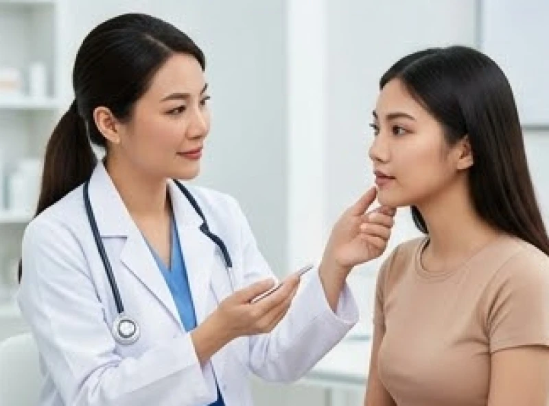 Bác sĩ chuyên khoa đang tư vấn các phương pháp tạo hình môi phù hợp cho khách hàng