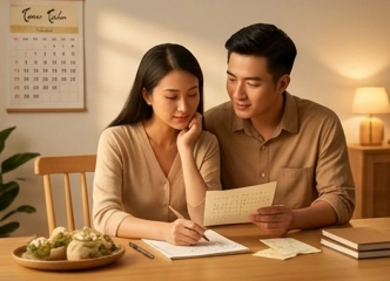 Tuổi Tuất hợp sinh con tuổi gì: Quy tắc ưu tiên ngũ hành 6 Hai vợ chồng cùng nhau xem xét mối tương quan can chi để quyết định năm sinh mang lại lợi ích tốt nhất