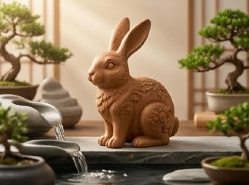 Biểu tượng linh vật tuổi Mão với các yếu tố ngũ hành tương sinh trong phong thủy