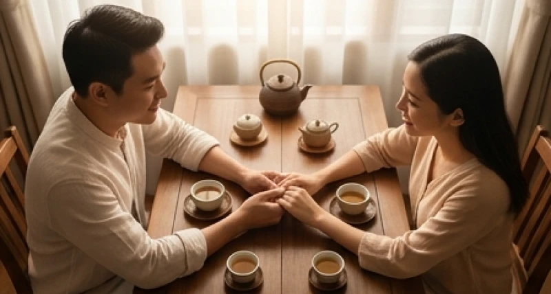 Đôi uyên ương cùng nhau chia sẻ những khoảnh khắc bình dị nhằm vun đắp hạnh phúc gia đình