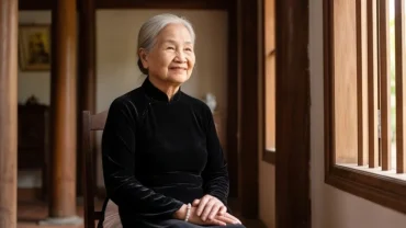 Cụ bà tuổi Giáp Thân 1944 nữ mạng viên mãn bên gia đình trong không gian sống tĩnh dưỡng an yên