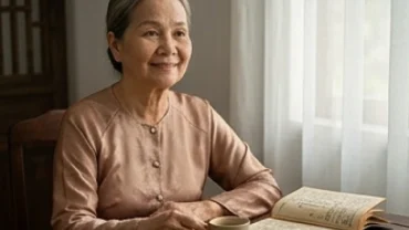 Chân dung cụ bà phúc hậu đại diện cho tử vi trọn đời tuổi quý mùi 1943 nữ mạng an hưởng tuổi già bình yên