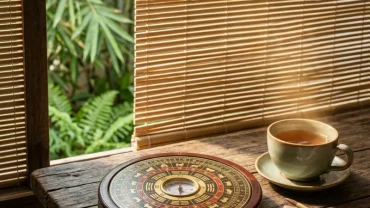 Bố cục nghệ thuật thể hiện tử vi tuổi mùi qua các vật phẩm phong thủy truyền thống giúp cân bằng năng lượng