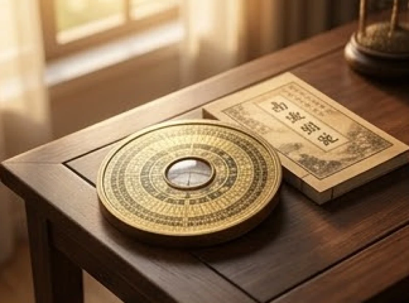 Tuổi Thìn mệnh gì: tra cứu nạp âm và quy tắc hóa giải 1 Sách tử vi và la bàn phong thủy xem tuổi Thìn mệnh gì trên mặt bàn gỗ cổ