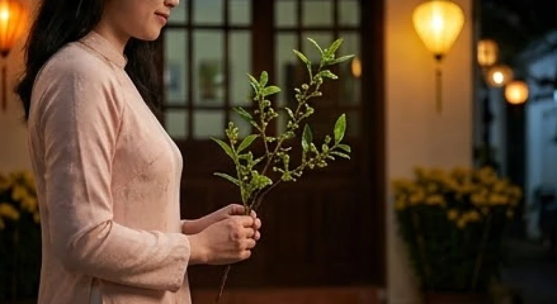 Thành viên trong gia đình tự mang lộc về nhà ngay sau khoảnh khắc giao thừa