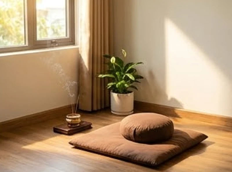 Văn khấn sám hối oan gia trái chủ: Bản chuẩn và sắm lễ tại gia 6 Không gian thanh tịnh vào sáng sớm khi người Phật tử bắt đầu khóa lễ tụng kinh trước bình minh