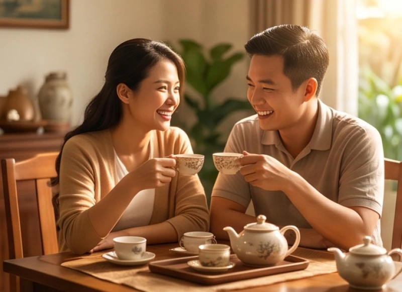 Gia đình êm ấm hòa thuận khi vợ chồng tuổi bính dần kết duyên cùng người hợp mệnh