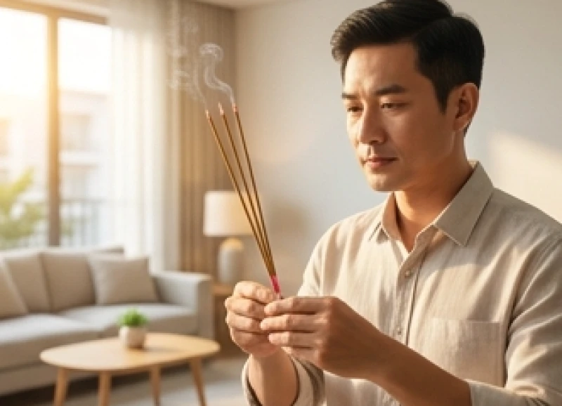 Tuổi Thìn nhập trạch ngày nào tốt: Giờ đẹp và mẹo hóa giải 2 Người nam chủ hộ đại diện thắp nén nhang đầu tiên trong lễ dọn về nhà mới để thiết lập dương khí vững chắc