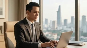 Người đang tìm hiểu tuổi dần hợp nghề gì trong không gian văn phòng hiện đại sang trọng