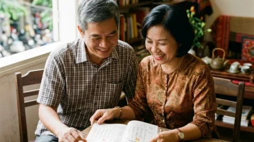 Cặp vợ chồng tuổi Dần xem lịch âm với biểu tượng con giáp, ngũ hành cho chủ đề chọn tháng sinh con