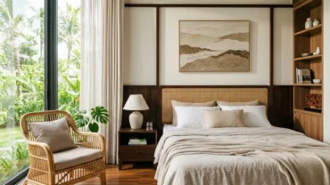 Không gian phòng ngủ phong thủy gợi ý cách xem tuổi dậu đặt giường hướng nào đón sinh khí