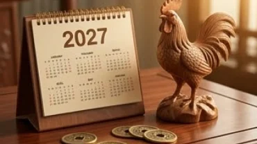 Bố cục phong thủy Á Đông giải đáp tuổi dậu năm 2027 có phạm thái tuế không qua lịch vạn niên Đinh Mùi