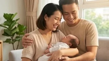 Gia đình trẻ hạnh phúc bên đứa con khỏe mạnh khi chọn được thời điểm tuổi Dậu sinh con năm nào tốt và hợp phong thủy