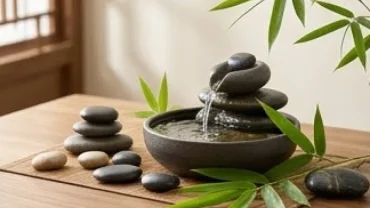 Bố cục phong thủy ngũ hành tinh tế tượng trưng cho bản mệnh Giản Hạ Thủy của tuổi đinh sửu 1997