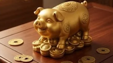 Tượng heo phong thủy mạ vàng mang lại vượng khí giải đáp tuổi hợi hợp tuổi nào