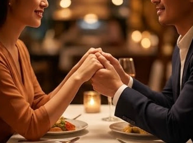 Hai bàn tay nắm chặt nhau thể hiện sự gắn kết bền vững giữa nữ Đinh Mão và người chồng hợp mệnh
