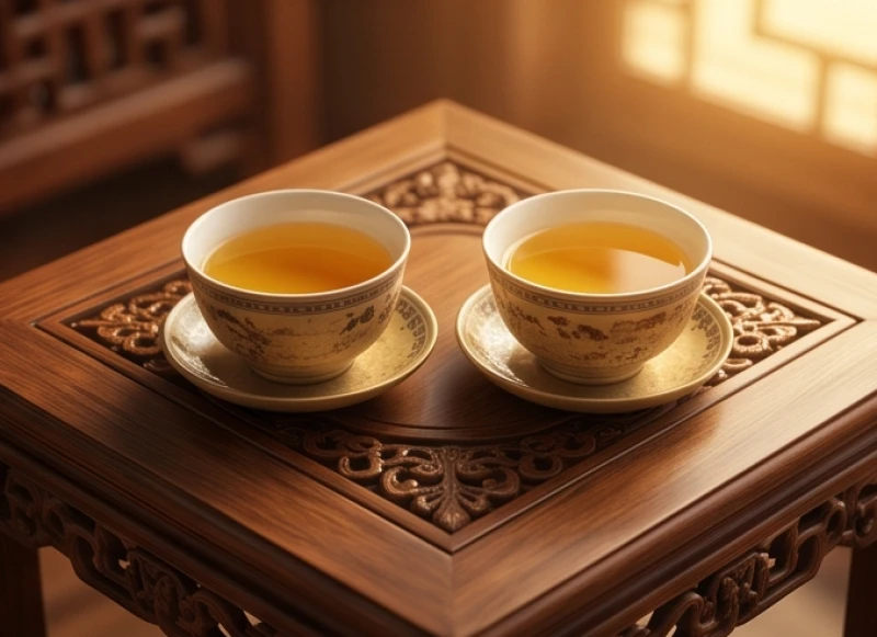 Tử vi trọn đời tuổi Đinh Dậu 1957 nam mạng: Vận hạn & phong thủy 7 Hai tách trà được xếp cạnh nhau trên bàn gỗ tượng trưng cho sự hợp tác làm ăn thuận lợi