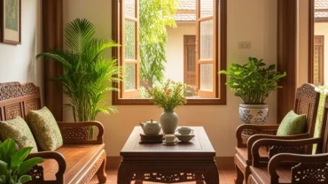 Không gian sống hài hòa ngũ hành dành riêng cho gia chủ tuổi kỷ hợi 1959 với ánh sáng tự nhiên rực rỡ