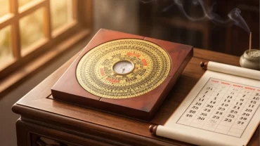 La bàn phong thủy và lịch vạn niên giúp giải đáp thắc mắc tuổi Mão năm 2027 có phạm Thái Tuế không