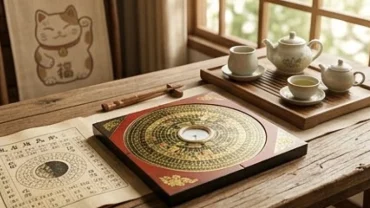 La bàn phong thủy và cuốn lịch vạn niên cổ giúp xác định tuổi mão sinh năm bao nhiêu