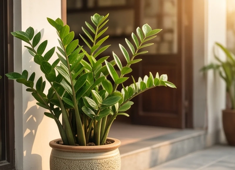 Tuổi Thìn khai trương ngày nào tốt: Giờ đẹp và văn khấn chuẩn 8 Chậu cây Kim Tiền xanh tốt được đặt trang trọng trước cửa hàng để kích hoạt tài lộc cho gia chủ mệnh Mộc
