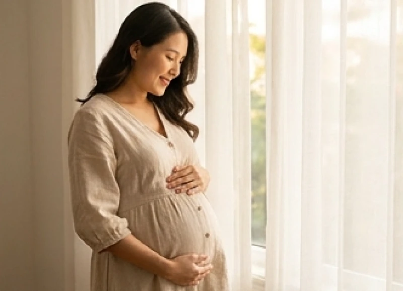 Người mẹ mang thai rạng rỡ hạnh phúc nhờ chọn thời điểm sinh con vượng khí