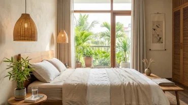 Không gian phòng ngủ hiện đại phong cách Việt Nam giải đáp thắc mắc tuổi mùi đặt giường hướng nào để đón vượng khí