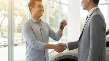 Quá trình chọn tuổi mùi mua xe ngày nào tốt kết thúc bằng khoảnh khắc nhận bàn giao chiếc ô tô mới đầy rạng rỡ