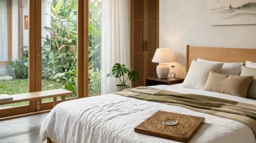 La bàn phong thủy chỉ phương vị tốt lành giải đáp tuổi ngọ đặt giường hướng nào cho không gian phòng ngủ hiện đại