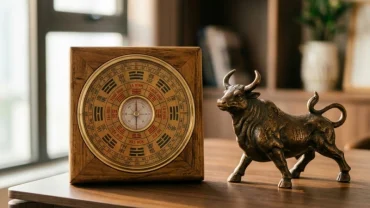 Biểu tượng phong thủy tượng trâu kết hợp đồng hồ giúp xem tuổi Sửu hợp giờ nào