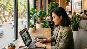 Không gian làm việc sáng tạo của nhà thiết kế tại Việt Nam nhằm giải đáp băn khoăn tuổi thân hợp nghề gì