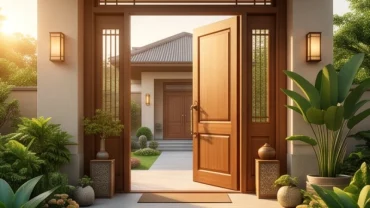 Mặt tiền ngôi nhà phương Đông đón ánh nắng mặt trời rực rỡ tượng trưng cho tuổi thìn hợp hướng nào